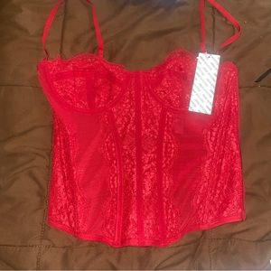 New Urban Outfitters Red corset top